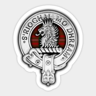 Clan MacGregor Crest & Tartan Sticker
